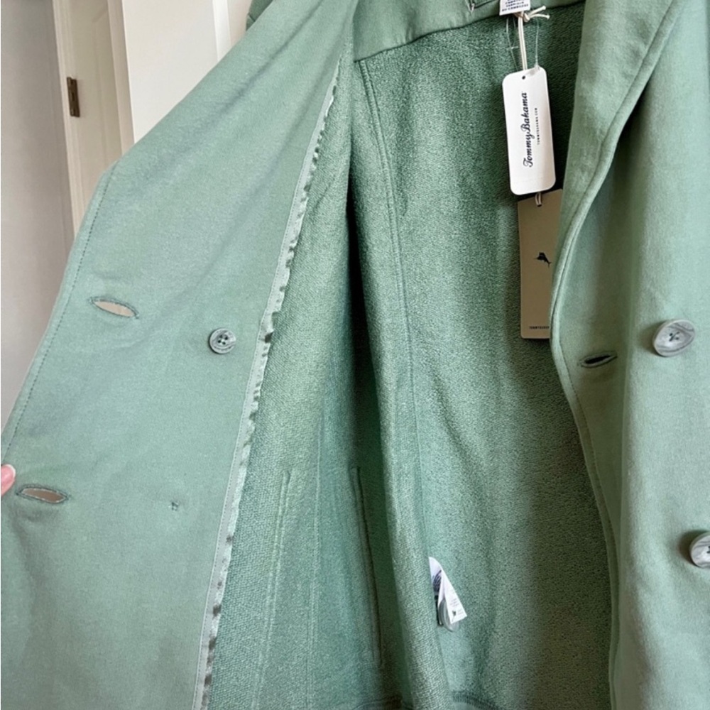 Tommy Bahama Marina Del Mar Peacoat Tropical Fern Cotton Jacket NWT Sz Med and S - Picture 13 of 15